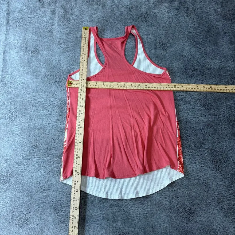 Express Coral Floral Sequin Tank Top - Picture 6 of 6
